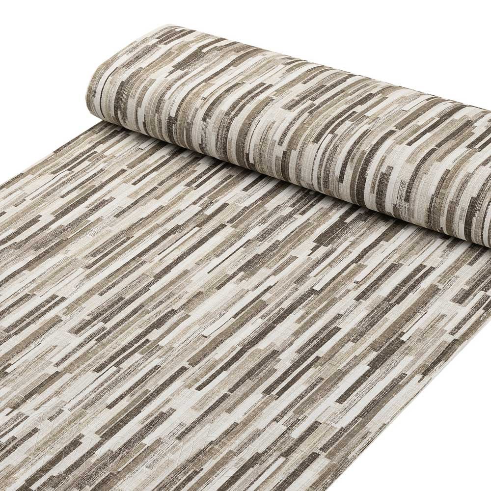 Dekorační látka Leona LN-176 Hnědo-béžové proužky - šířka 140 cm a 280 cm - detail 1 - Biante.cz