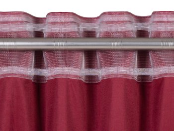 Řasící stuha na háčky nebo na tyčku RS-021 vlnky - šířka 10 cm - řasení 1:2 - Biante.cz