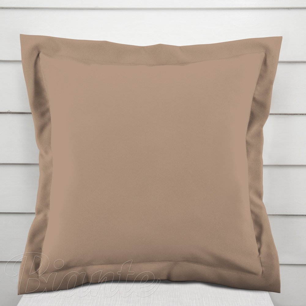 Bavlněný povlak na polštář s lemem Moni MO-072 Pudrově béžový - Biante.cz