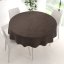 Velký sametový kulatý ubrus Velvet Premium SVP-016 Tmavě hnědý - detail 1 - Biante.cz