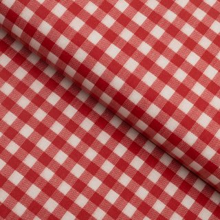 PVC ubrus Červeno-bílá vzorovaná kostička 12x12 mm PV-174 - metráž š. 140 cm - Biante.cz PVC ubrus Červeno-bílá vzorovaná kostička 12x12 mm PV-174 - metráž š. 140 cm - Biante.cz