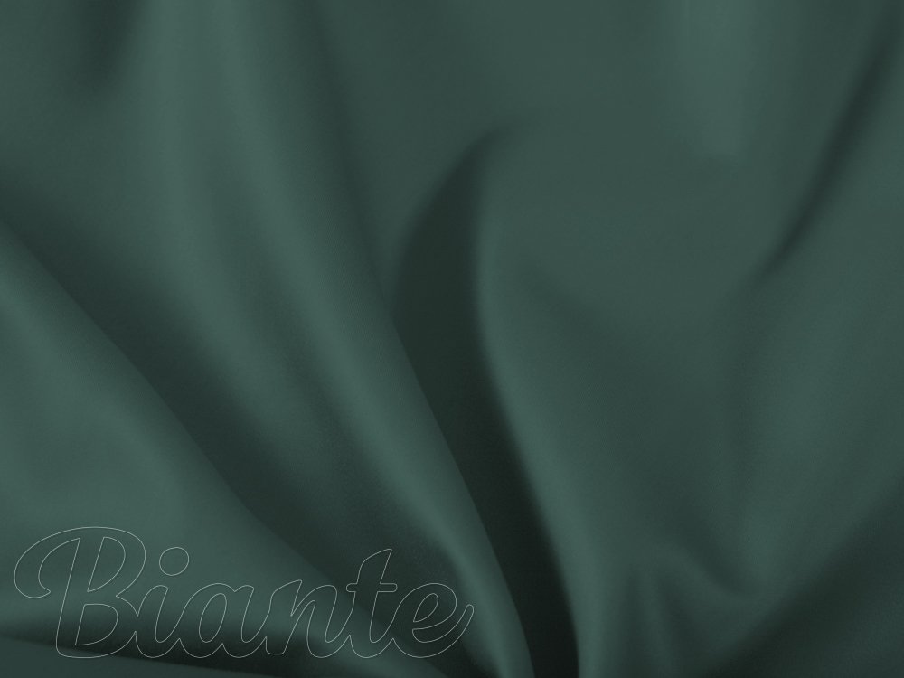 Látka bavlněný satén ST-018 Tmavá lesní zelená - šířka 220 cm - detail 1 - Biante.cz
