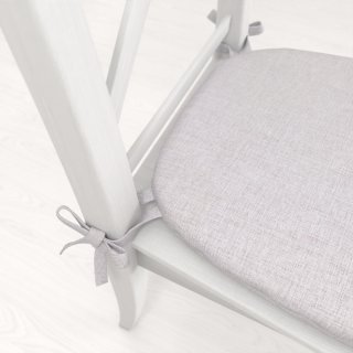 Oblý podsedák BKW-206 Svetlo sivobéžový žíhaný - 39x37x3 cm - detail 1 - Biante.sk