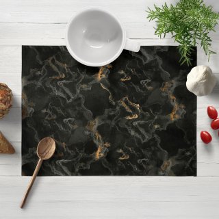 Sametové prostírání na stůl Isabela IBL-021 Zlatý/kouřový mramor na černém - Biante.cz Sametové prostírání na stůl Isabela IBL-021 Zlatý/kouřový mramor na černém - Biante.cz