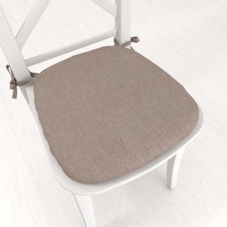 Oblý podsedák BKW-204 Šedohnědý žíhaný - 39x37x3 cm - Biante.cz