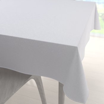 Teflonový čtvercový ubrus TF-078 Ornamenty - studená bílá - Biante.cz