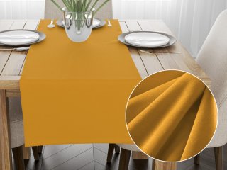 Sametový běhoun na stůl Velvet Premium SVP-037 Zlatavě oranžový - Biante.cz Sametový běhoun na stůl Velvet Premium SVP-037 Zlatavě oranžový - Biante.cz