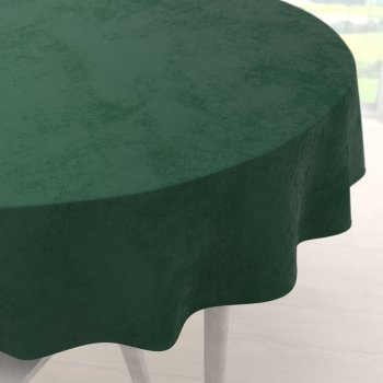 Sametový kulatý ubrus Velvet Premium SVP-012 Zelený - Biante.cz