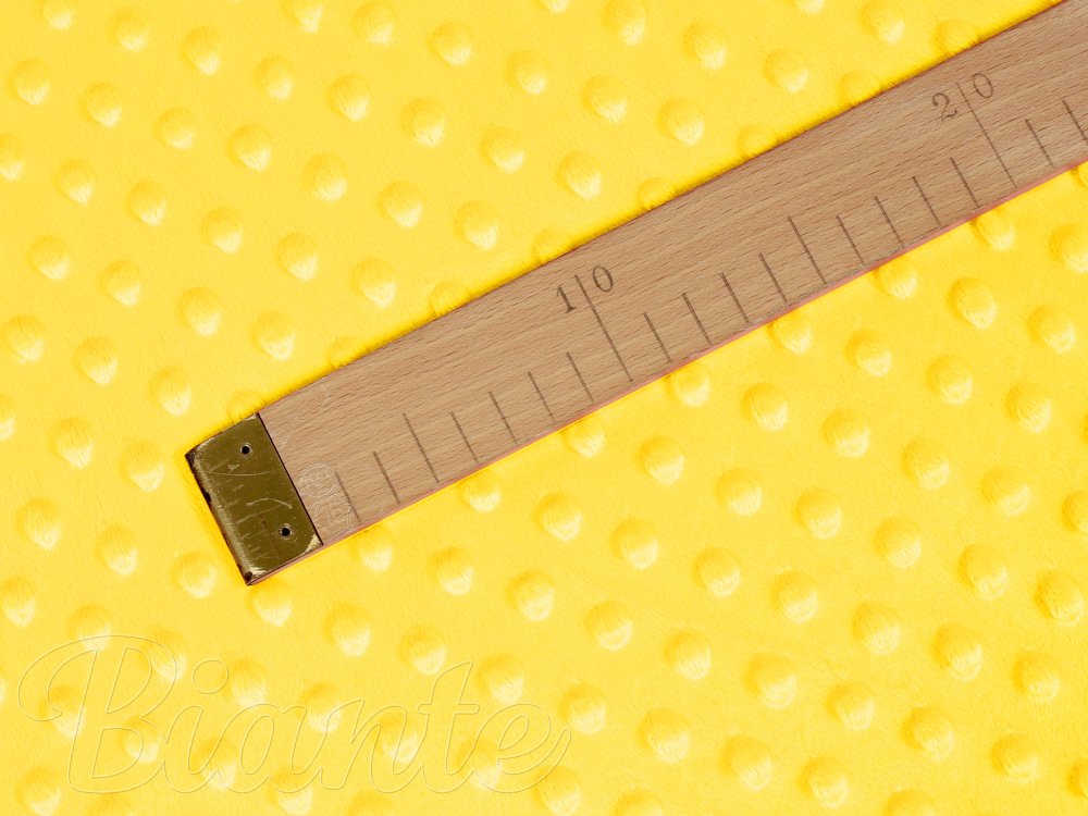 Dětská látka Minky 3D puntíky MKP-015 Sytě žlutá - šířka 150 cm - detail 5 - Biante.cz Dětská látka Minky 3D puntíky MKP-015 Sytě žlutá - šířka 150 cm - detail 5 - Biante.cz