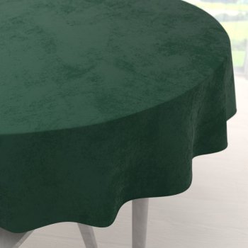 Sametový kulatý ubrus Velvet Premium SVP-040 Lesní zelená - Biante.cz