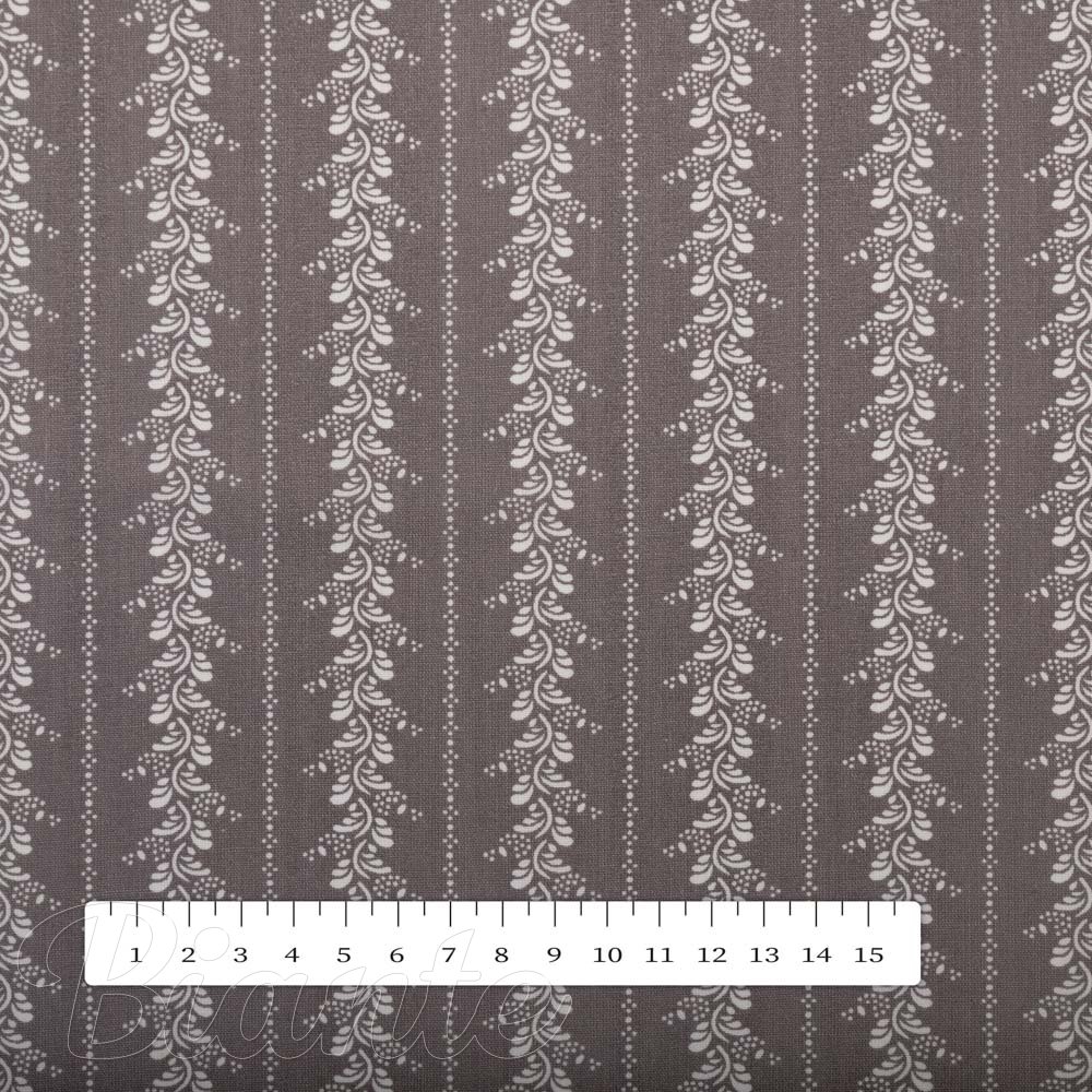 Bavlněná látka/plátno Sandra SA-675 Lidový vzor na tmavě šedém - šířka 140 cm - detail 3 - Biante.cz