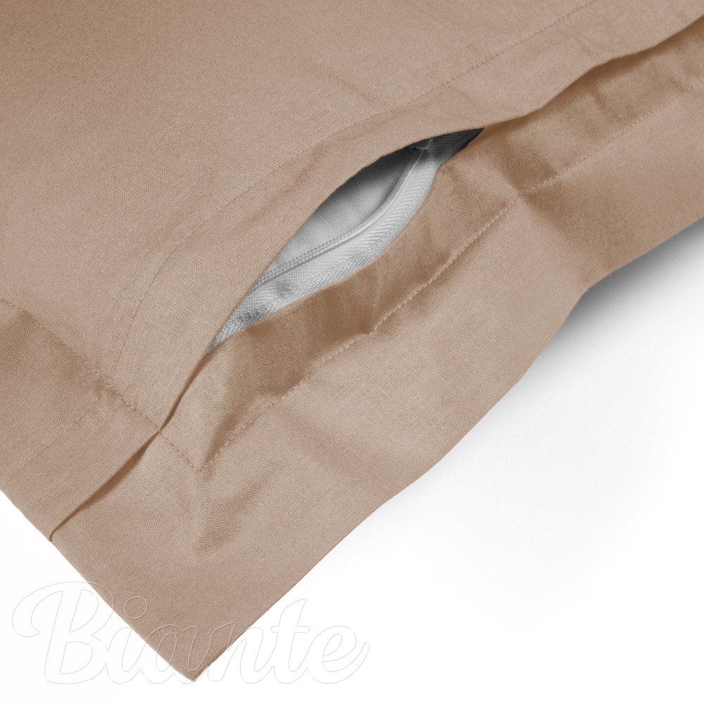 Bavlněný povlak na polštář s lemem Moni MO-072 Pudrově béžový - detail 1 - Biante.cz