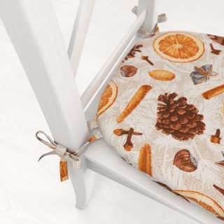 Oblý podsedák Leona LN-171 Vůně podzimu - 39x37x3 cm - detail 1 - Biante.cz