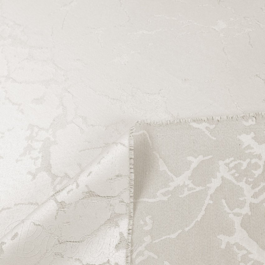 Dekorační látka Parma PM-116 Stříbrný mramor na krémovém - šířka 150 cm - detail 5 - Biante.cz