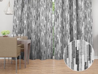 Dekoračný záves na mieru Leona LN-175 Sivo-čierne pásiky - Biante.sk Dekoračný záves na mieru Leona LN-175 Sivo-čierne pásiky - Biante.sk