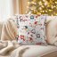 Bavlněný povlak na polštář s lemem Sandra SA-661 Sněhuláci na světle šedém - detail 1 - Biante.cz