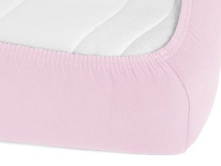 Jersey napínacie prestieradlo JR-032 Púdrovo ružová - detail 1 - Biante.sk Jersey napínacie prestieradlo JR-032 Púdrovo ružová - detail 1 - Biante.sk
