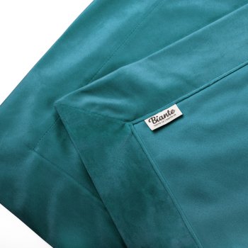 Sametový přehoz/běhoun na postel Velvet Premium SVP-035 Tyrkysově modrý - detail 1 - Biante.cz