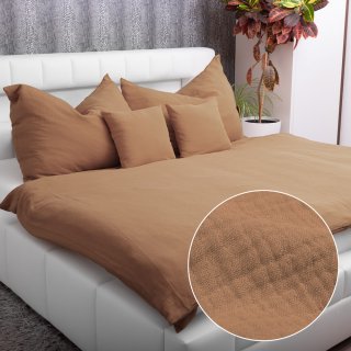 Mušelínové posteľné obliečky Nature MSN-017 Svetlo hnedé - Biante.sk Mušelínové posteľné obliečky Nature MSN-017 Svetlo hnedé - Biante.sk