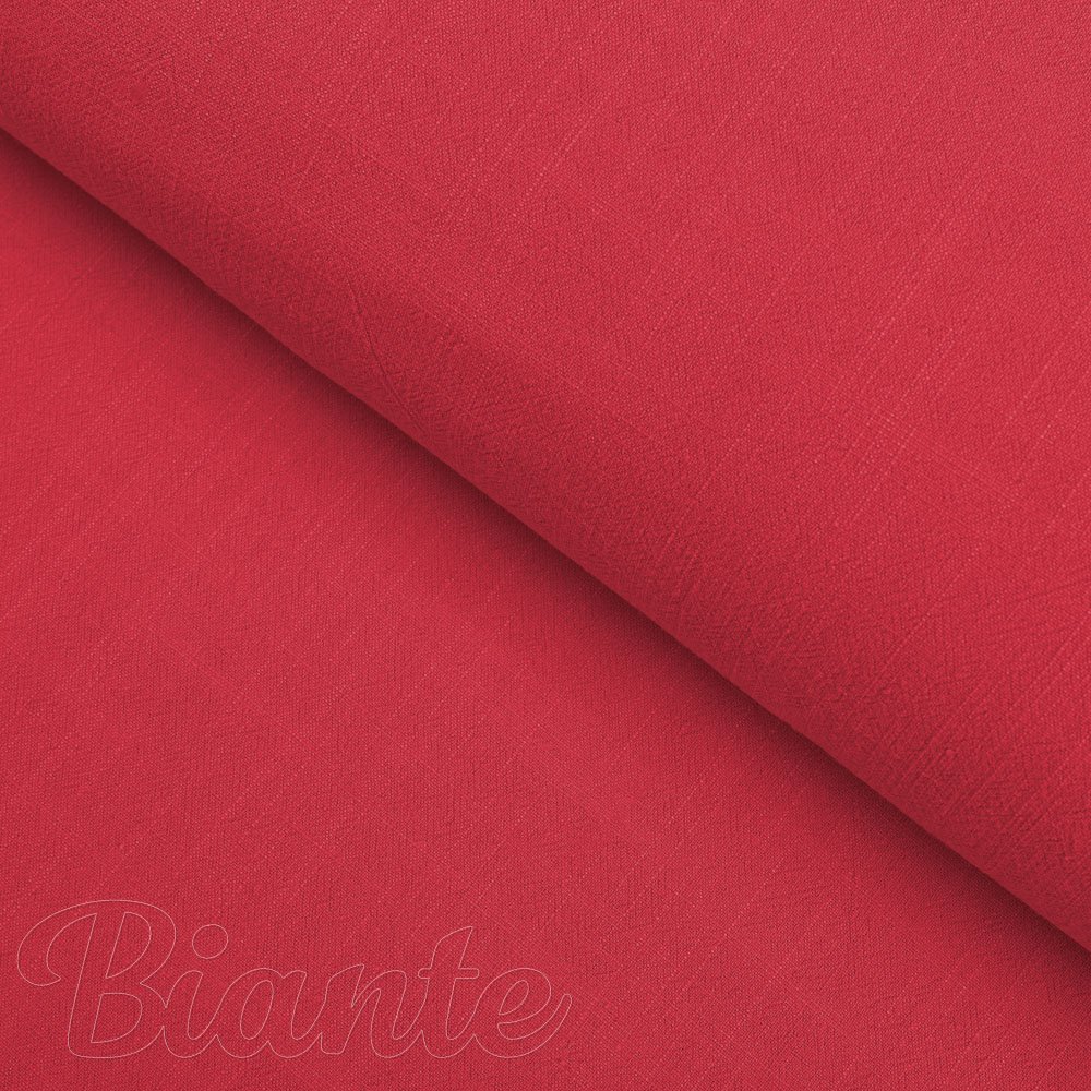 Ľanová látka LEN-027 Sýto červená - metráž šírka 140 cm - detail 1 - Biante.sk