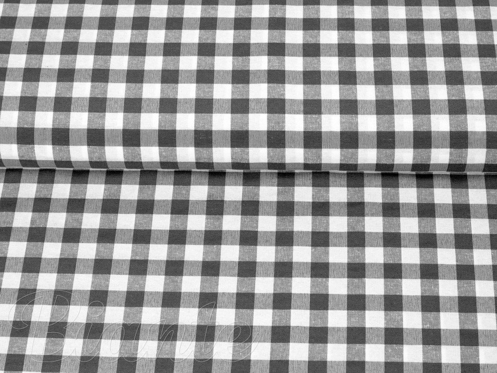 Dekorační látka Rebeka RE-011 Šedo-bílá kostka střední - šířka 140 cm - detail 2 - Biante.cz Dekorační látka Rebeka RE-011 Šedo-bílá kostka střední - šířka 140 cm - detail 2 - Biante.cz