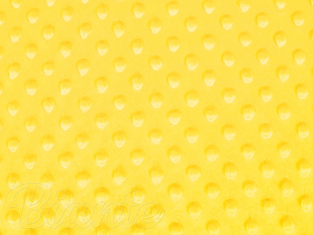 Dětská látka Minky 3D puntíky MKP-015 Sytě žlutá - šířka 150 cm - detail 6 - Biante.cz Dětská látka Minky 3D puntíky MKP-015 Sytě žlutá - šířka 150 cm - detail 6 - Biante.cz
