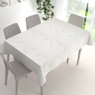 Dekorační obdélníkový ubrus Parma PM-116 Stříbrný mramor na krémovém - detail 1 - Biante.cz