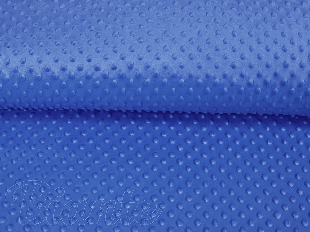 Dětská látka Minky 3D puntíky MKP-001 Modrá - šířka 150 cm - detail 4 - Biante.cz Dětská látka Minky 3D puntíky MKP-001 Modrá - šířka 150 cm - detail 4 - Biante.cz