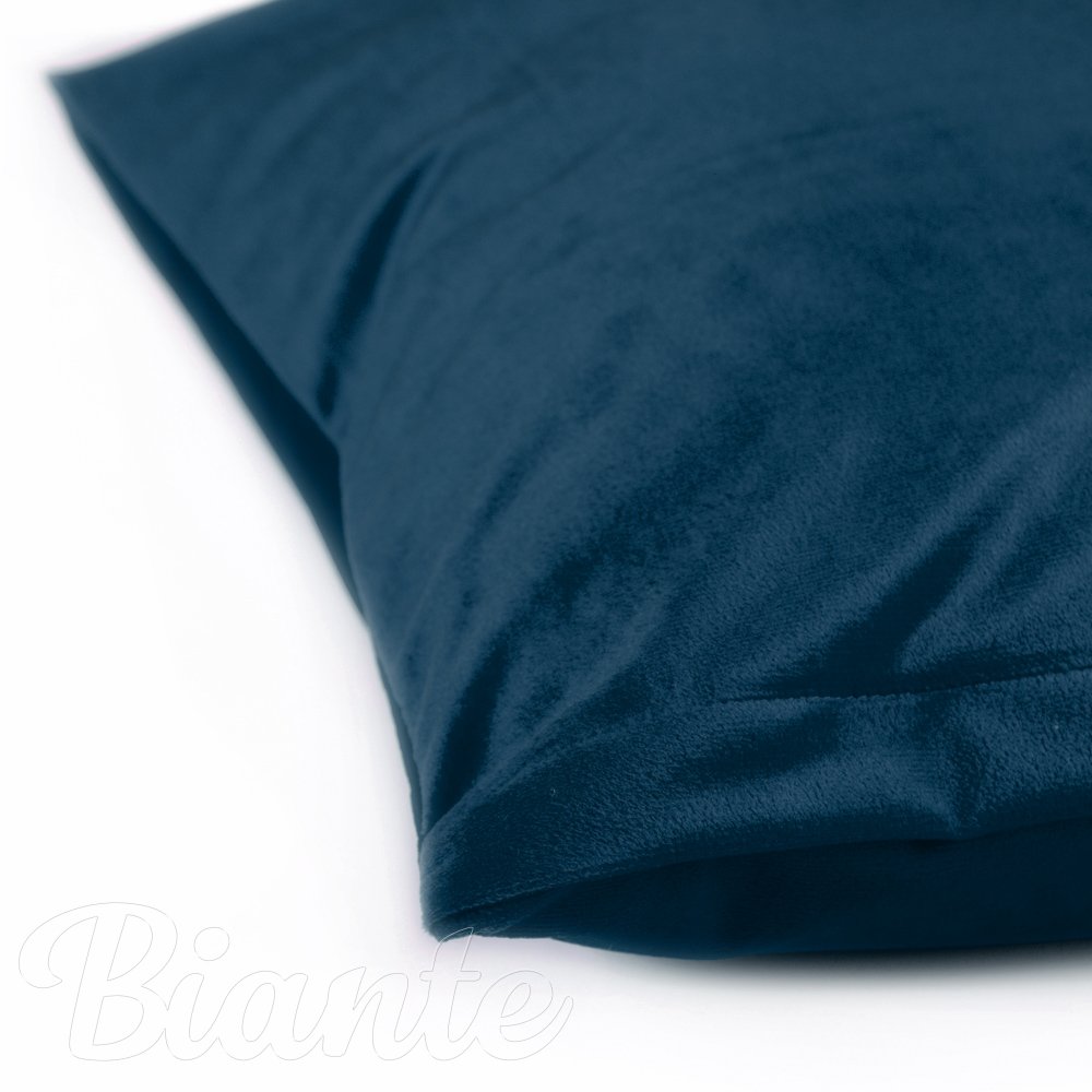 Sametový povlak na polštář Velvet Premium SVP-028 Petrolejově modrý - detail 2 - Biante.cz