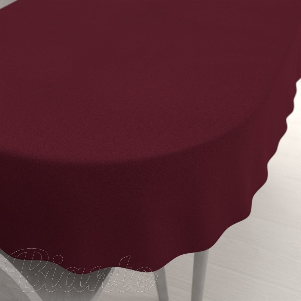 Dekorační oválný ubrus BKU-115 Burgundský vínový - Biante.cz