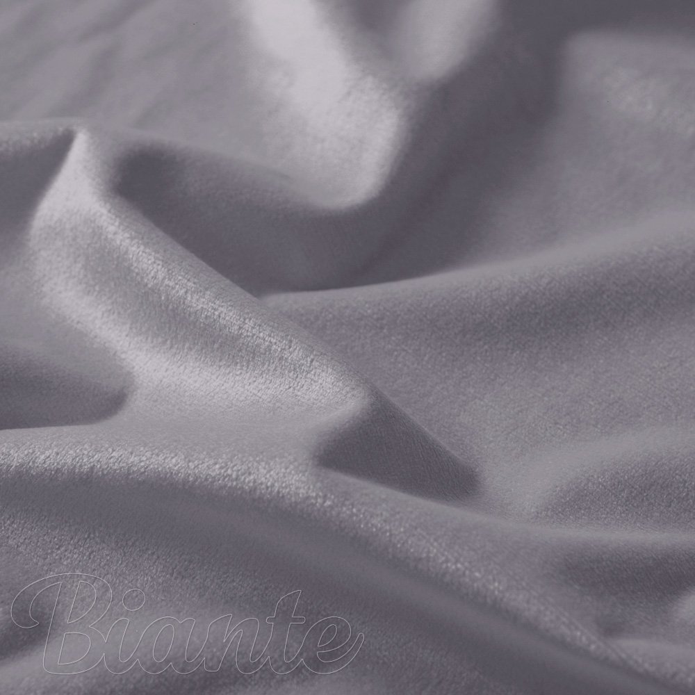 Zamatová látka Velvet Prémium SVP-013 Sivá - šírka 145 cm a 280 cm - detail 3 - Biante.sk