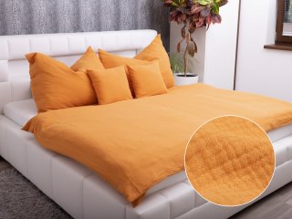 Mušelínové posteľné obliečky Nature MSN-001 Horčicovo oranžové - Biante.sk Mušelínové posteľné obliečky Nature MSN-001 Horčicovo oranžové - Biante.sk