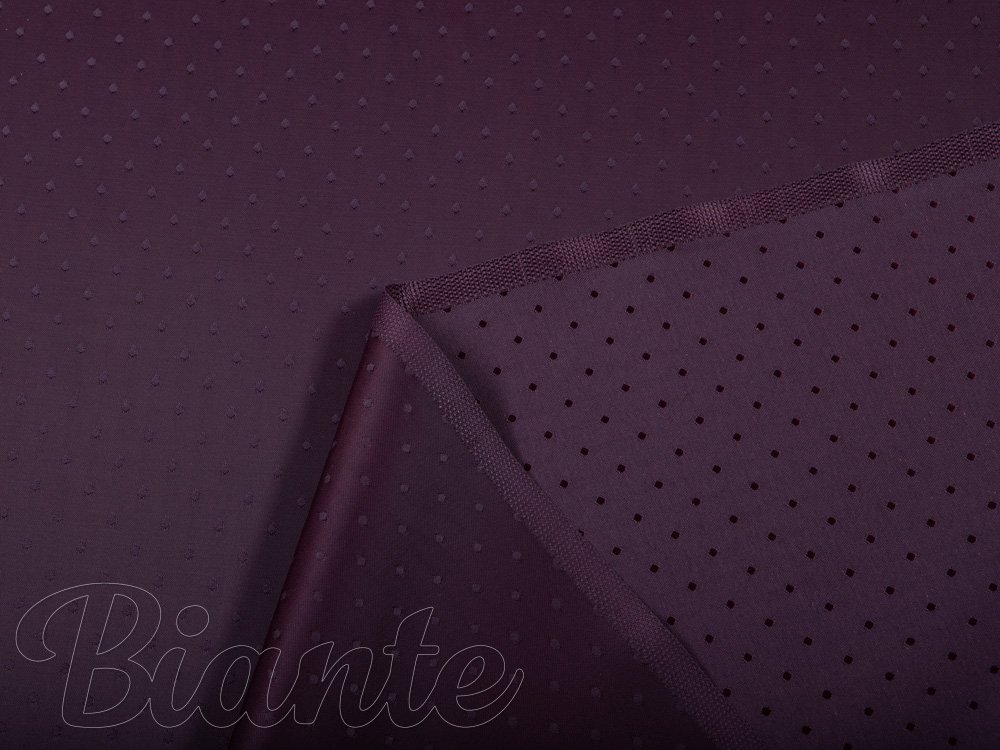 Dekorační látka PM-001 Drobné nopky - tmavě vínová - šířka 160 cm - detail 4 - Biante.cz