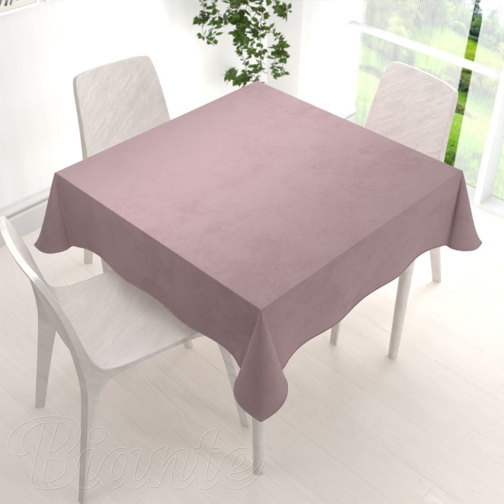 Sametový čtvercový ubrus Velvet Premium SVP-002 Starorůžový - detail 1 - Biante.cz