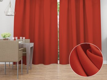 Dekorační závěs Rongo RG-088 Cihlově červený - Biante.cz
