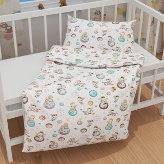 Dětské bavlněné povlečení do postýlky Sandra SA-561 Malý princ na bílém - detail 1 - Biante.cz Dětské bavlněné povlečení do postýlky Sandra SA-561 Malý princ na bílém - detail 1 - Biante.cz