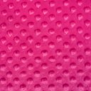 Dětská látka Minky 3D puntíky MKP-018 Purpurová - šířka 150 cm - detail 6 - Biante.cz