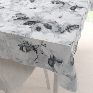 Sametový obdélníkový ubrus Tamara TMR-006 Designové květiny na šedém - Biante.cz Sametový obdélníkový ubrus Tamara TMR-006 Designové květiny na šedém - Biante.cz