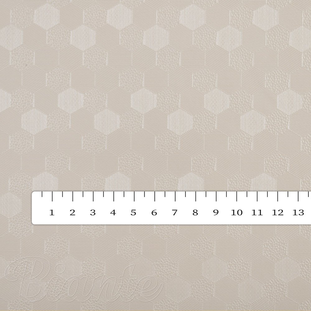 PVC ubrus Drobné krémové hexagony PV-181 - metráž š. 140 cm - detail 3 - Biante.cz