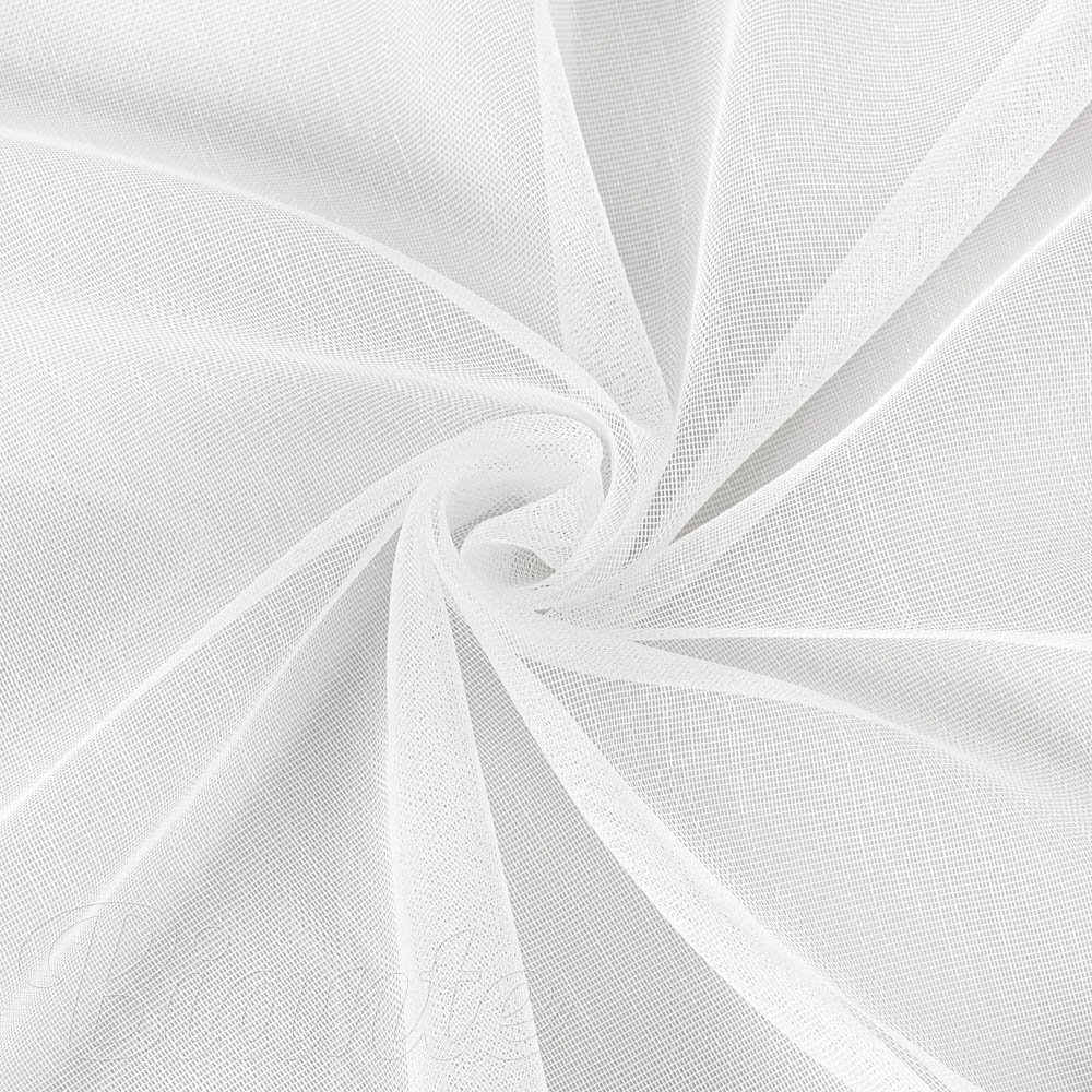 Světle smetanová záclona s perleťově vytkávanou bordurou cikcak do obloučků ZAC-025 výška 295 cm