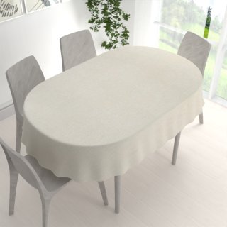 Dekorační oválný ubrus BKW-207 Pískový žíhaný - detail 1 - Biante.cz Dekorační oválný ubrus BKW-207 Pískový žíhaný - detail 1 - Biante.cz