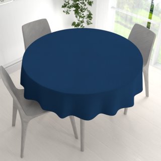 Dekorační kulatý ubrus BKU-117 Námořnický modrý - detail 1 - Biante.cz