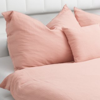 Dětské mušelínové povlečení do postýlky Nature MSN-035 Bledě růžové - detail 1 - Biante.cz