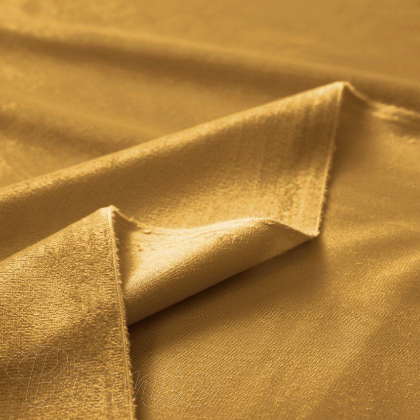 Zamatová látka Velvet Prémium SVP-047 Horčicová - šírka 145 cm - detail 5 - Biante.sk
