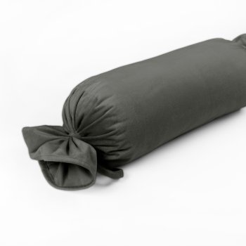 Sametový polštář válec bonbon Velvet Premium SVP-021 Tmavě šedozelený - Biante.cz