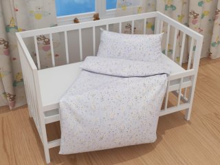 Dětské bavlněné povlečení do postýlky Sandra SA-617 Kopretinky na světle modrém - detail 1 - Biante.cz Dětské bavlněné povlečení do postýlky Sandra SA-617 Kopretinky na světle modrém - detail 1 - Biante.cz