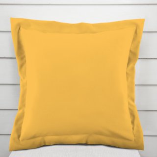 Bavlněný povlak na polštář s lemem Moni MO-073 Žlutý - Biante.cz Bavlněný povlak na polštář s lemem Moni MO-073 Žlutý - Biante.cz