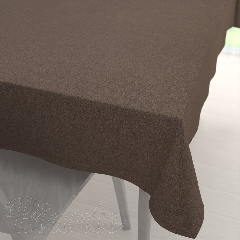 Velký dekorační obdélníkový ubrus BKR-504 Hnědý - Biante.cz