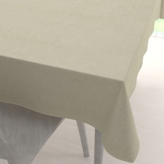 Obdélníkový ubrus/imitace broušené kůže Alcantara ALC-021 Krémový - Biante.cz