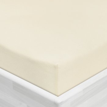 Dětské jersey napínací prostěradlo do postýlky JR-002 Smetanové - detail 1 - Biante.cz Dětské jersey napínací prostěradlo do postýlky JR-002 Smetanové - detail 1 - Biante.cz